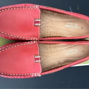Naturalizer Red Leather Flats NIB